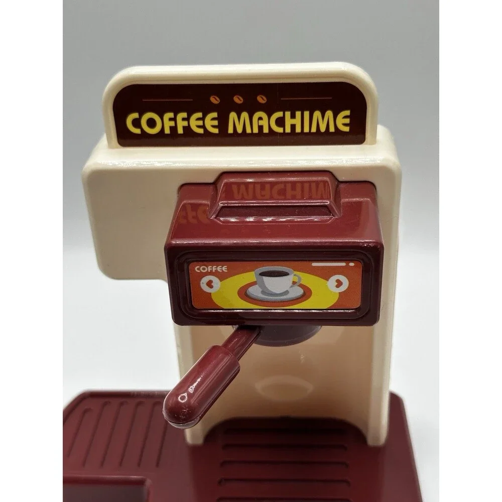 Mini Espresso Coffee Machime Toy Play Set Kitchen Pretend Play Kid